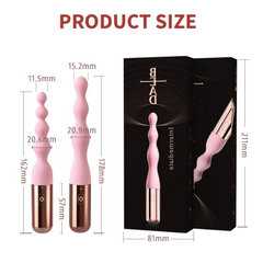 Anal Bead Vibrator Butt Plug Prostate Massager Dildo Vibrator