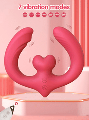 Double-Ended Dildo Vibrator for Lesbian