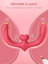 Double-Ended Dildo Vibrator for Lesbian