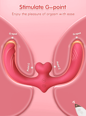 Double-Ended Dildo Vibrator for Lesbian