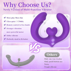 Double-Ended Dildo Vibrator for Lesbian