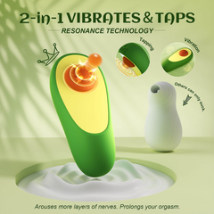 New Cute Design Avocado Suction Vibrator