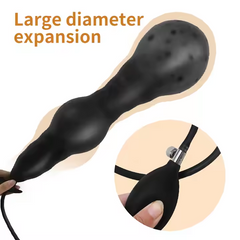 Gadgetlly 7.68" Inflatable 5-Bead Anal Plug