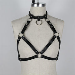 Belts Leather Chest Collar Harness Lingerie