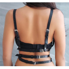 Body Bondage Garter Belt Women Punk Goth Cage