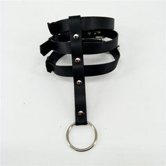 Choker Harness Collar Bondage Leather Belts
