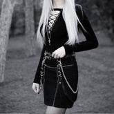 Double Layer Leather Garter Belt