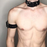Edgy Pastel Goth Collar Choker Neck Arm Bondage