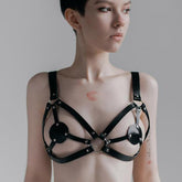 Female Punk Bra Sexy Cage Suspenders