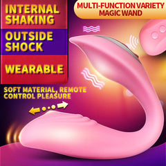 Female Remote Double Clitoral Stimulate Vibrator