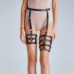 Garters Female Leg Cage Body Bondage