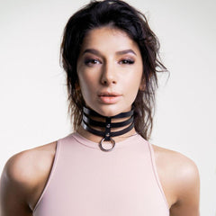 Gothic Choker Collar Pole Dance Belts