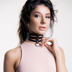 Gothic Choker Collar Pole Dance Belts