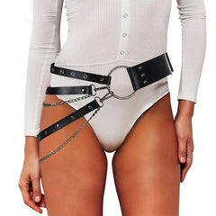 Harajuku Belt Exaggerated Hoop Women Belt