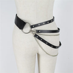 Harajuku Belt Exaggerated Hoop Women Belt