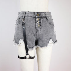 Harajuku Faux Leather Harness Tight Suspender