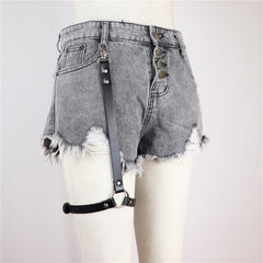 Harajuku Faux Leather Harness Tight Suspender
