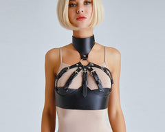 Harajuku Wide Waistband Sexy Choker Harness