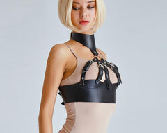 Harajuku Wide Waistband Sexy Choker Harness