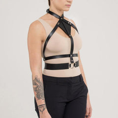 Leather Garter Suspenders Straps Harness