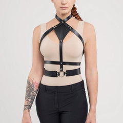 Leather Garter Suspenders Straps Harness