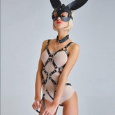 Leather Garters Bondage Suit Waist punk Strap