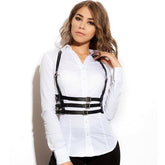 Lingerie Pour Femme Leather Bra Cage