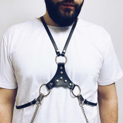 Men Harness Leather Belt Jartiyer