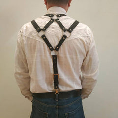 Men's Strap Belt Leather Gay Sexy Suspenders