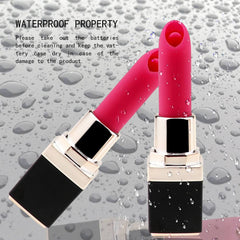 Mini Lipstick Tongue Shock Vibrator Portable Vibe