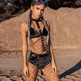 New Neck Waist Leather Harness