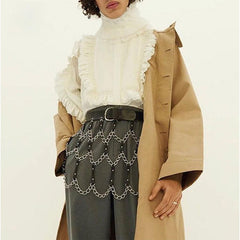 New Sexy Pub Female Leather Skirt Belts