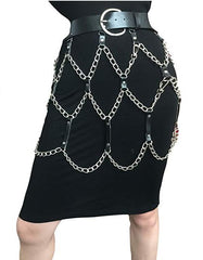 New Sexy Pub Female Leather Skirt Belts