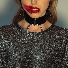New PU Leather Collar Wide Neck Strap
