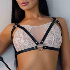 Popular Stud Punk Goth Leather Harness