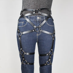 Sexual Leather Harness Sexy Garter