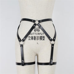 Sexy Body Belt Women Punk Goth Leg Harness
