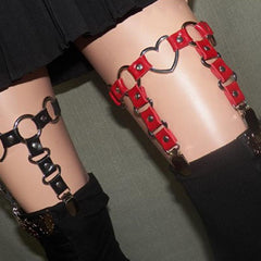 Sexy Girl Garter Belt Rivets Harajuku