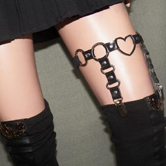 Sexy Girl Garter Belt Rivets Harajuku