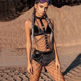 Sexy Punk Leather Body Bondage