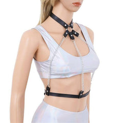 Waist Garter Bondage Punk Harness Leather