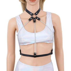 Waist Garter Bondage Punk Harness Leather