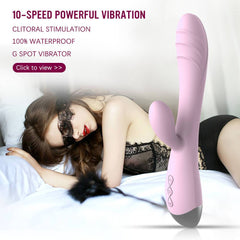 Waterproof Women 10 Speed Dildo Vibrator