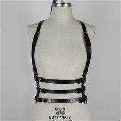 Women Bust Bondage Femdome Leather Garter