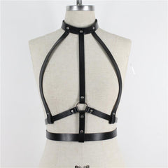 Women Leather Harness Belt Body Bondage