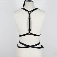 Women Punk Rock Leather Harness