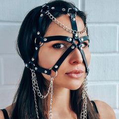 Women Sexy Leather Harness Garter Cute