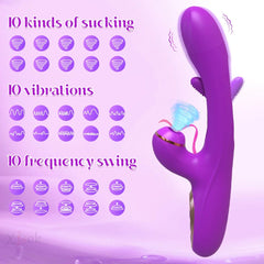 Fast Squirt Tapping Flapping G Spot Dildo Vibrator