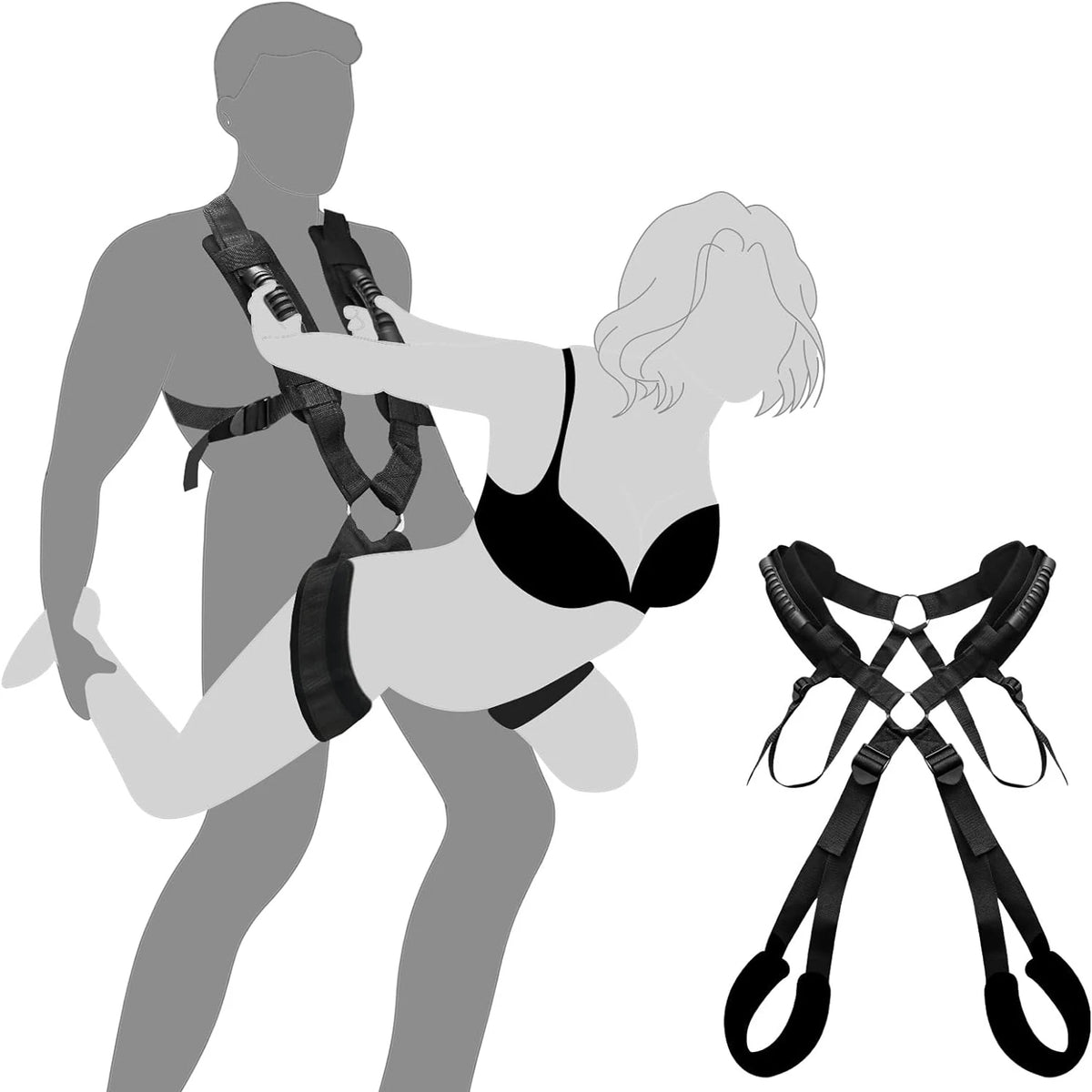 Sex Swing Set / BDSM Bondage Love Slings for Couples with Adjustable Strap