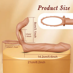 2026 Newest Version Strap On Penis Butt Plug Anal Sex Toys with Vibrating Cock Ring